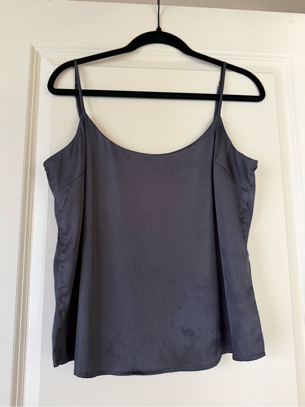 Garage Charcoal Gray Satin Cami